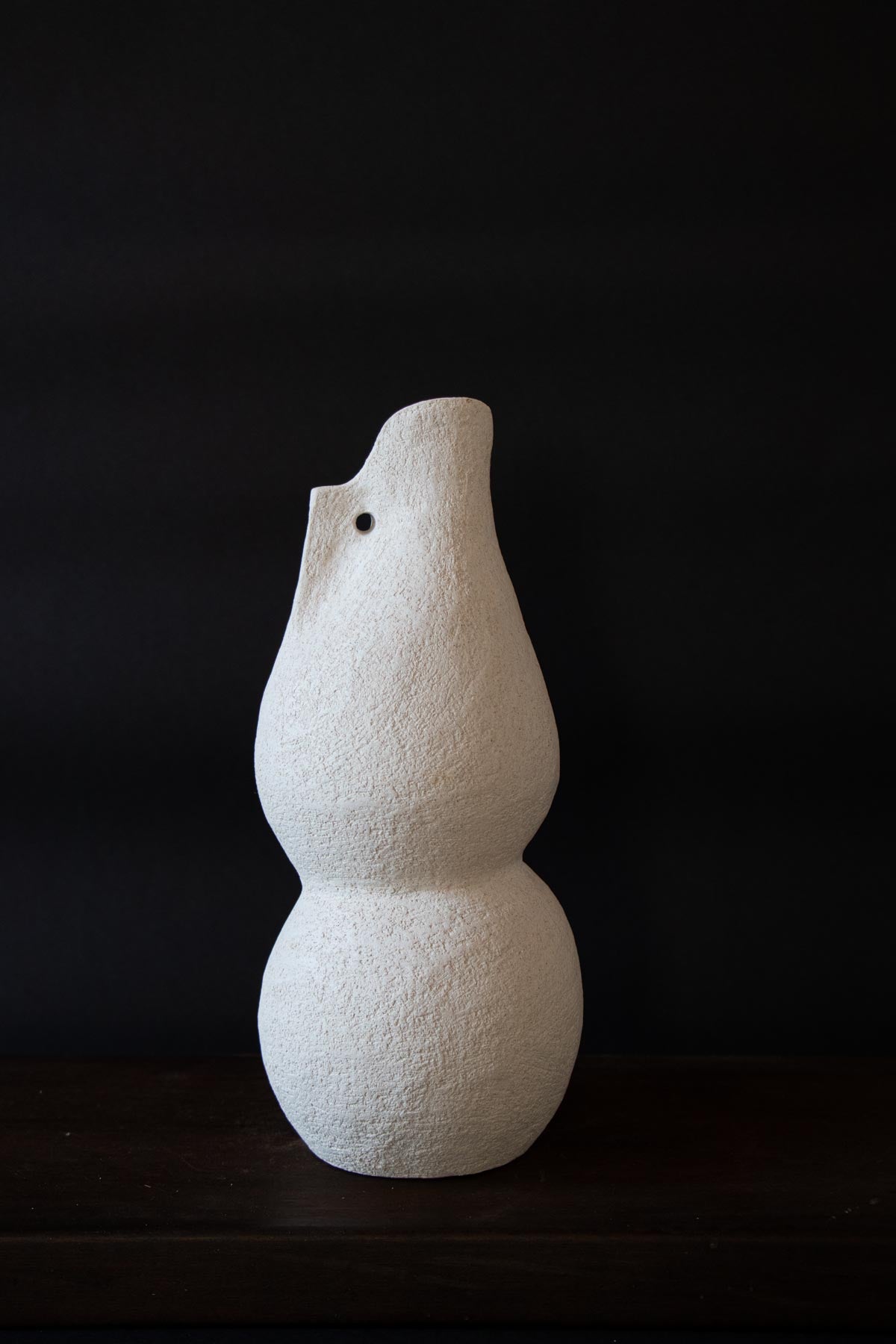White ceramic vase. Contemporary ceramic vase. Decorative vase. Minimalist vase. Abstract contemporary ceramic decor. Claire Lune vases.