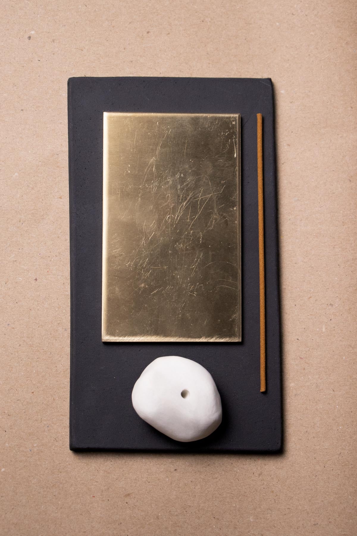Incense holder. Minimalist incense burner. Luxury incense burner. Design incense burner. Brass incense burner. Design incense holder. Handmade ceramic incense holder. Contemporary incense burner. Contemporary ceramics. Black incense holder. Elegant incense holder. Stoneware decor.