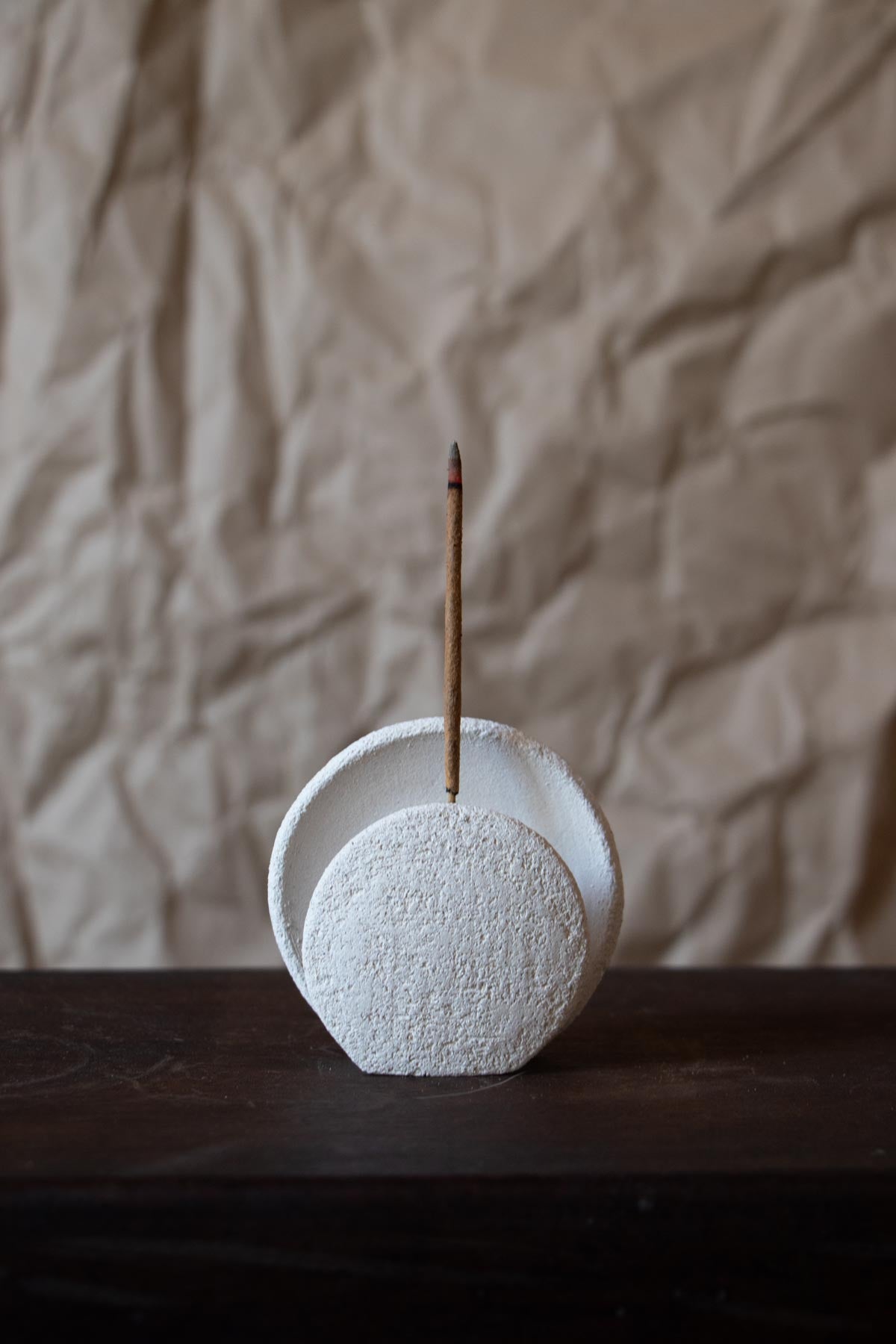 "Nomad Luna" - White Incense Burner (small/travel size)