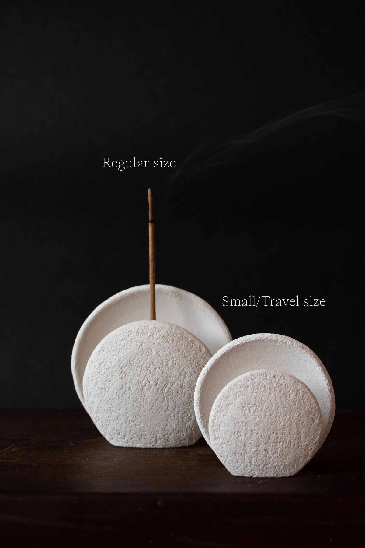 "Nomad Luna" - White Incense Burner (small/travel size)