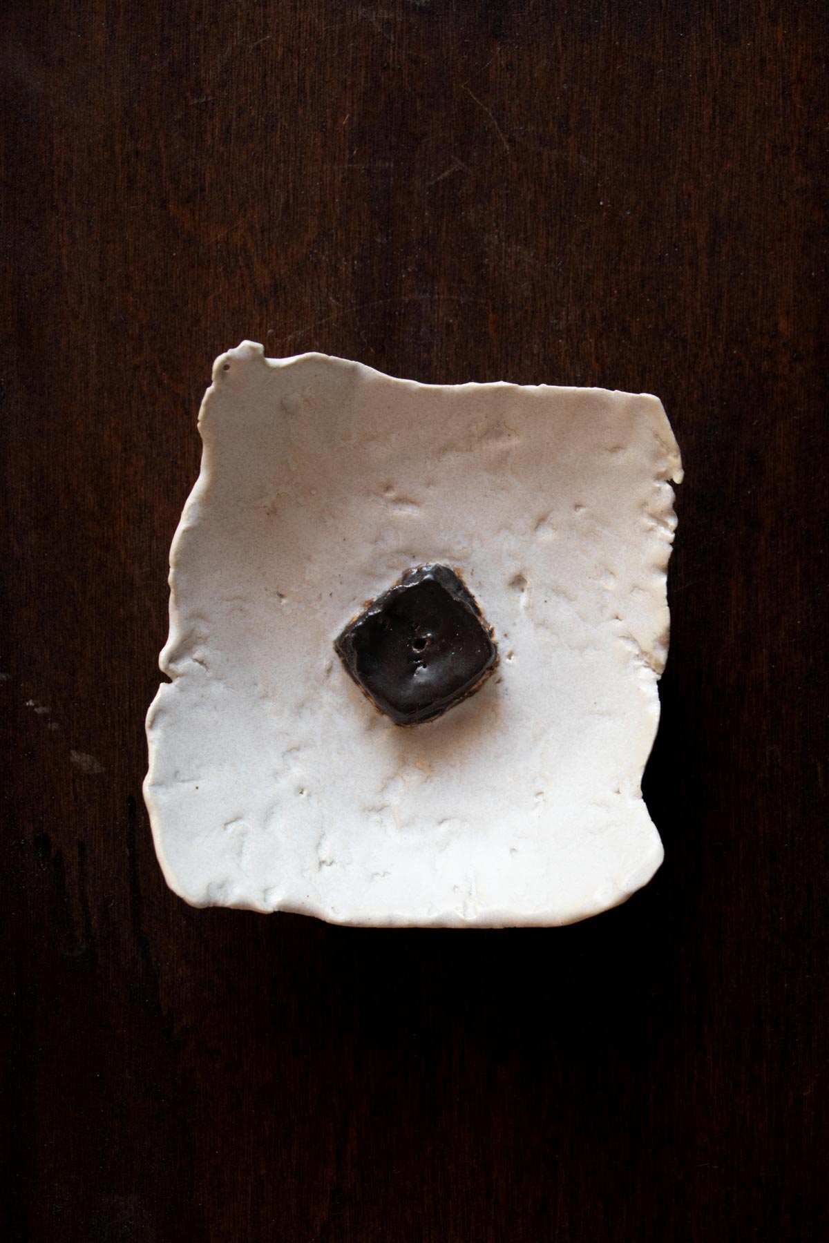 Luxury incense burner. White ceramic incense burner. Handmade incense burner by Claire Lune.