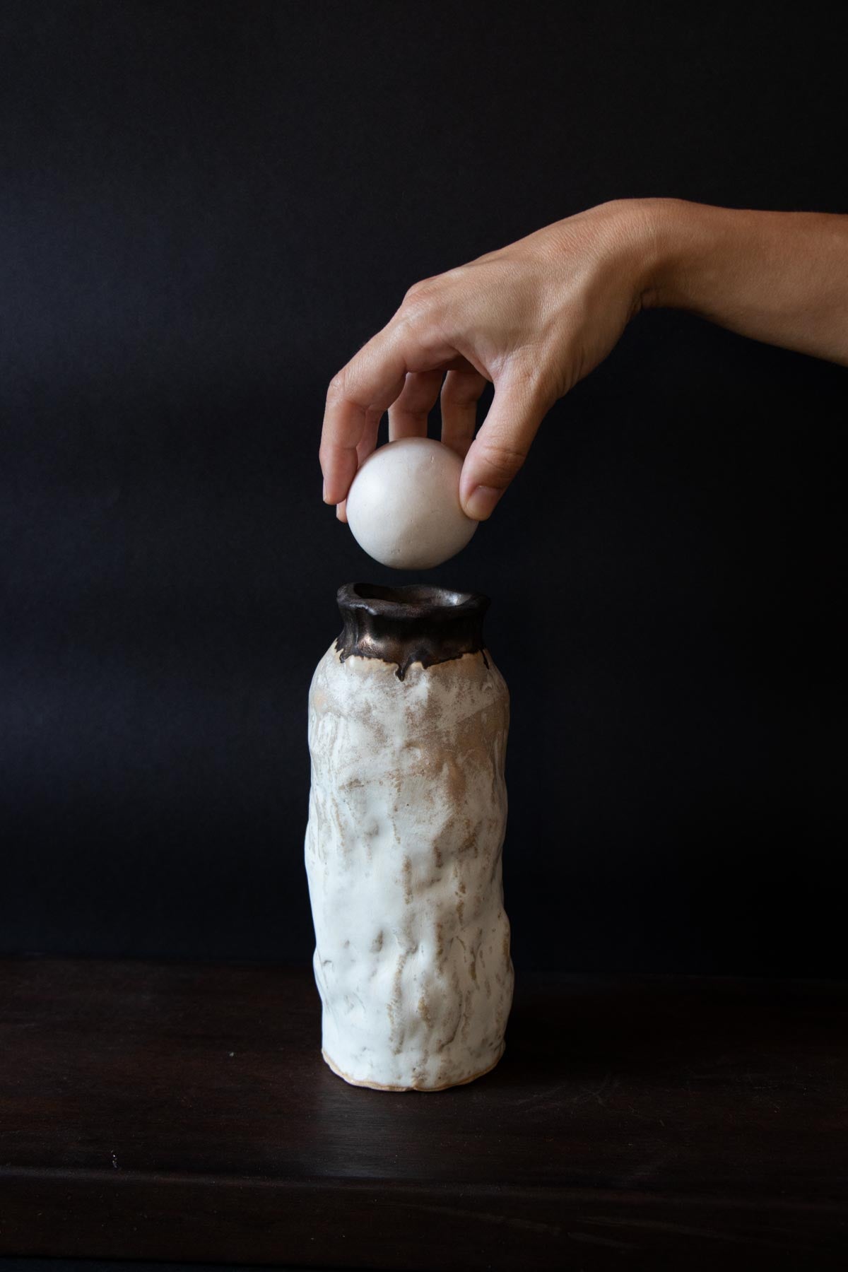 Abstract vase. Decorative vase.Contemporary ceramic vase. White ceramic vase. Modern ceramics by claire lune.