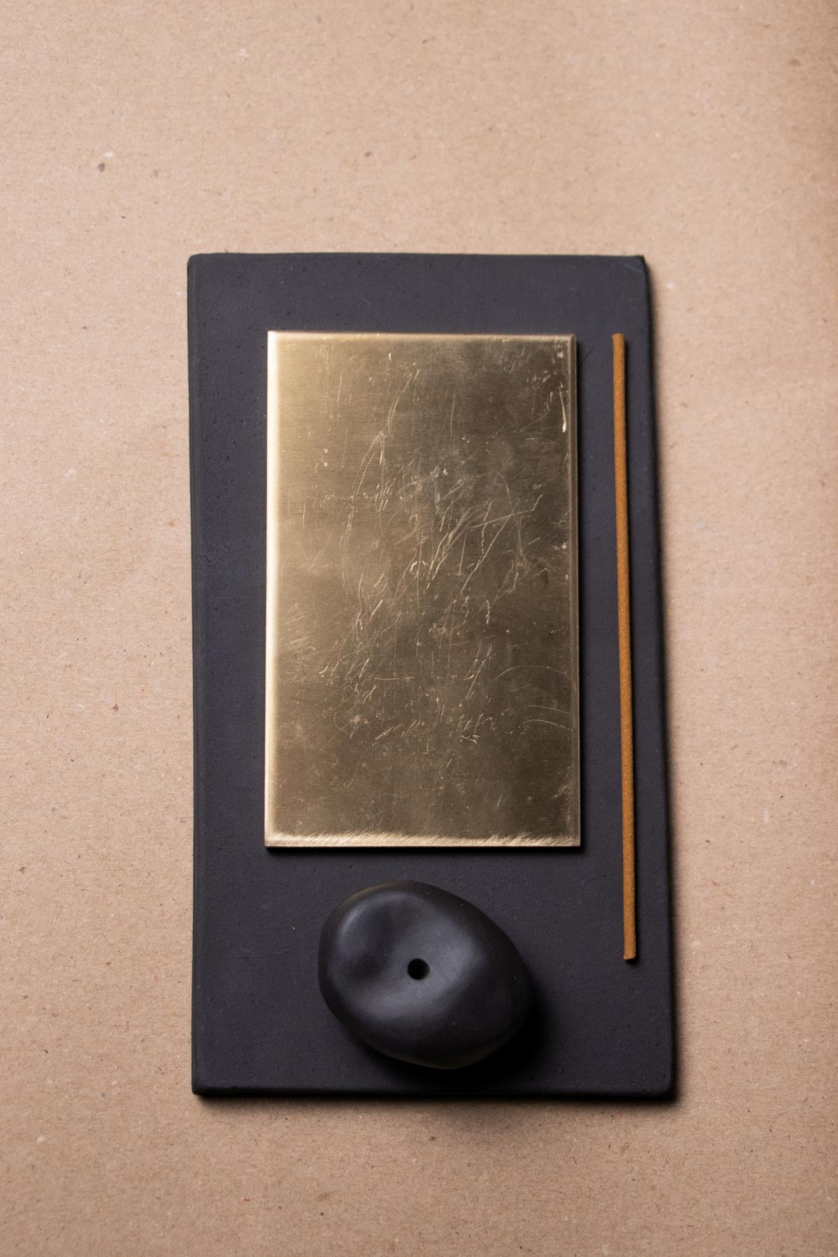 Incense holder. Minimalist incense burner. Luxury incense burner. Design incense burner. Brass incense burner. Design incense holder. Handmade ceramic incense holder. Contemporary incense burner. Contemporary ceramics. Black incense holder. Elegant incense holder. Stoneware decor. 