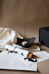 Black incense burner II - "Respiro" series