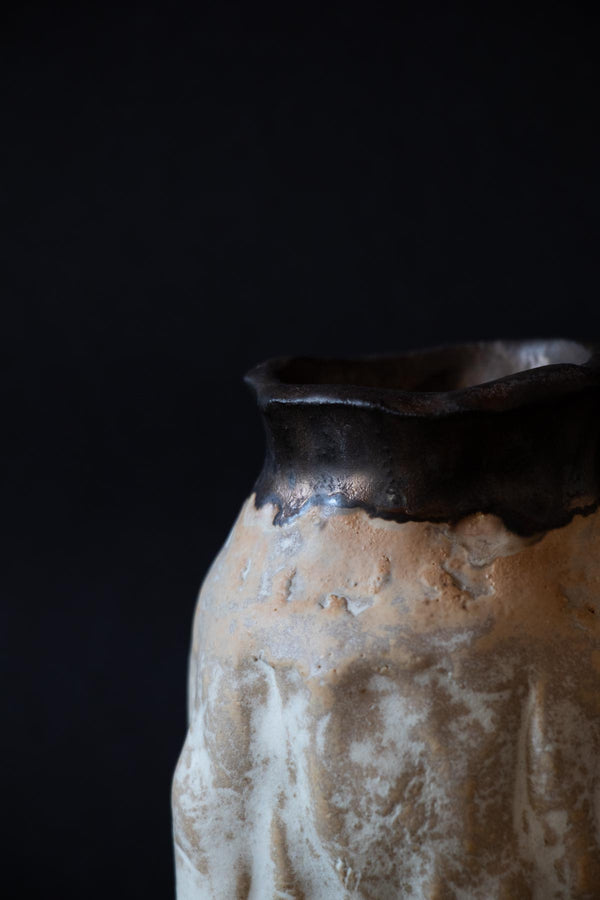 Abstract vase. Decorative vase.Contemporary ceramic vase. White ceramic vase. Modern ceramics by claire lune.