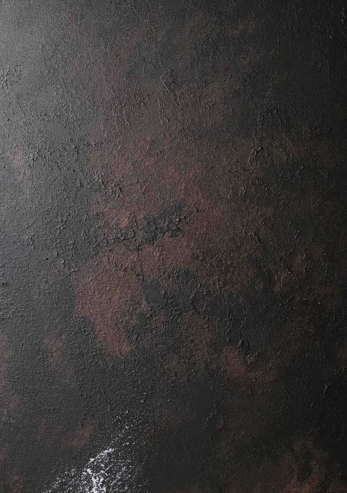 Detail of texture Abstract acrylic painting by Chiara Della Santina, founder of Claire Lune. Abstract wall art. Contemporary wall art. 